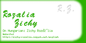 rozalia zichy business card